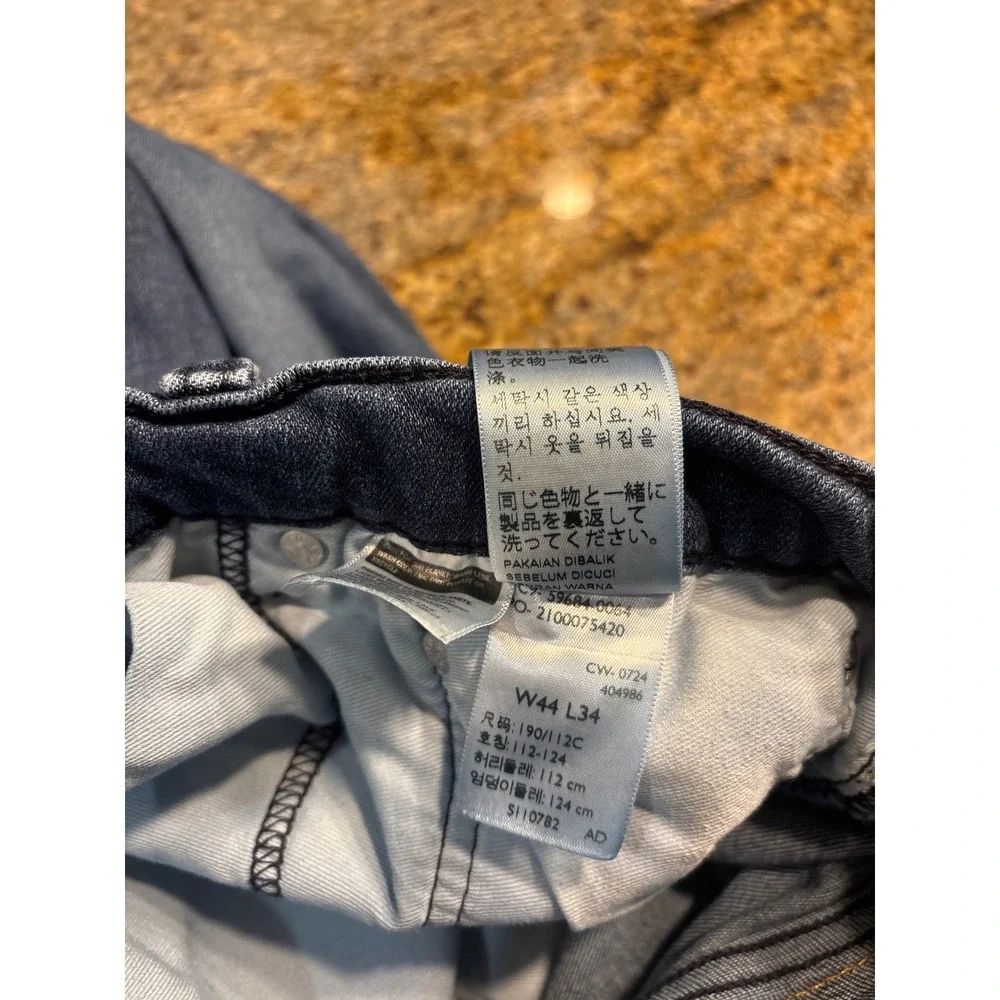 Levis 502 Regular Taper Mens Blue Jeans Fits 40W 29L (Tagged 44W 34L) Denim Pant